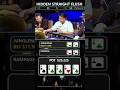 HIDDEN STRAIGHT FLUSH #poker #shorts