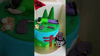Golf Game Lover cake | Sports Man Cake | Cake Decoration Ideas | Samia's Kitchen | #shorts screenshot 3