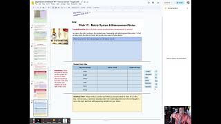 Digital Science Notebook #1P - Slide 12 - Metric System & Measurement Notes