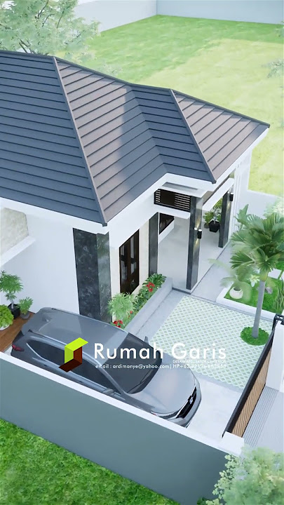 desain rumah minimalis 10x18 m 3 kamar tidur | simple house design  #designrumah #rumahminimalis