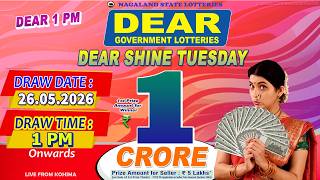 LOTTERY LIVE DEAR 1 PM 26.05.2026 NAGALAND STATE LOTTERY LIVE DEAR LOTTERY LIVE LOTTERY SAMBAD LIVE