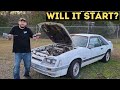 FOUR EYE FOXBODY MUSTANG SAT FOR 20 YEARS, WILL IT START?