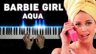 картинка: Aqua - Barbie Girl | На пианино