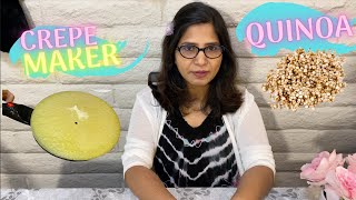 Healthy Quinoa dosa Vegan and Unboxing of Crepe Maker  | Kannada vlogs | 2020