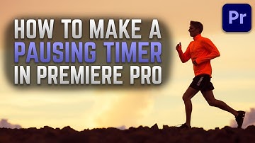 How to Make a Timer that Pauses in Adobe Premiere Pro CC