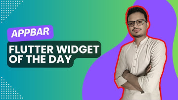 AppBar in Flutter | Flutter Widget of the Day
