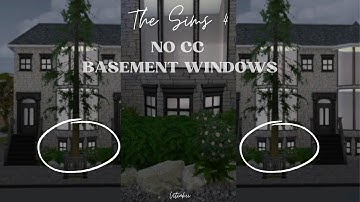 Easiest Way to Add Basement Windows in The Sims 4 (No CC, No Roofing/Foundation!)