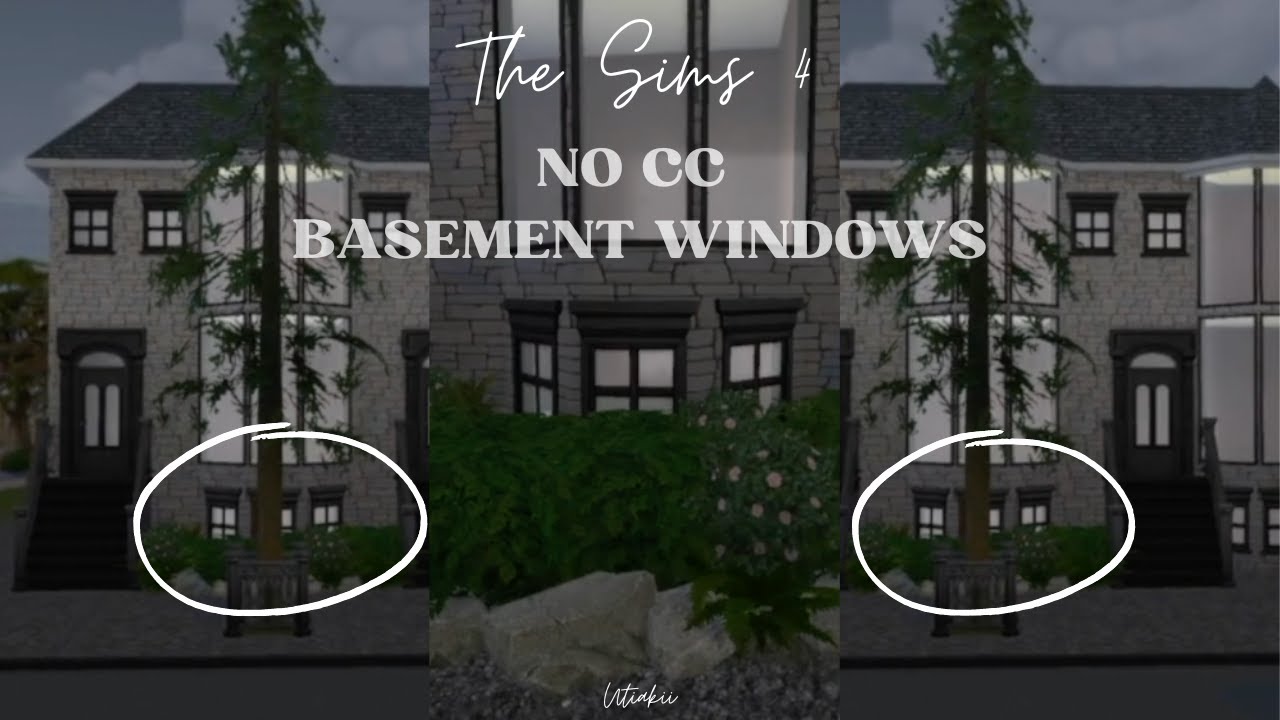 Easiest Way to Add Basement Windows in The Sims 4 (No CC, No Roofing