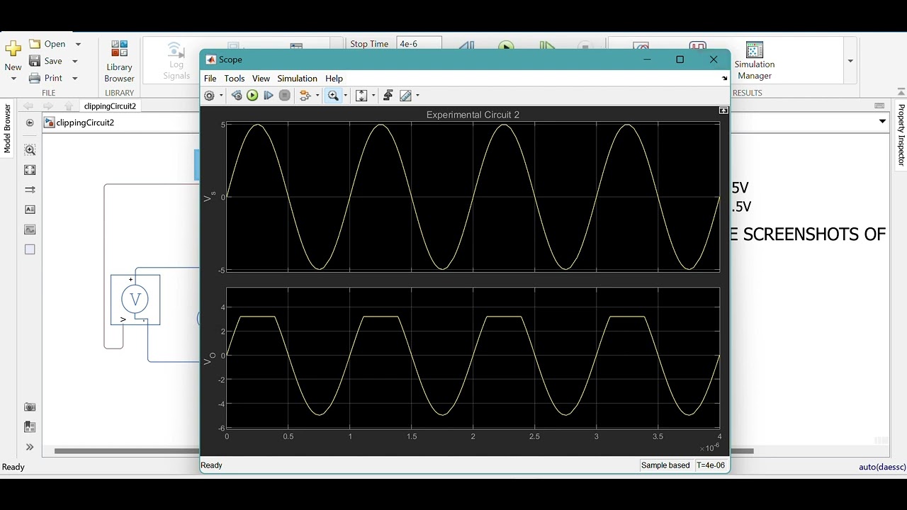 Matlab Cirucit Clipping Circuit Matlab Simulation - YouTube