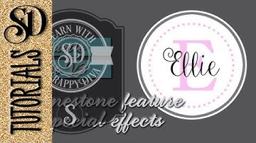 Using Silhouette Studio Rhinestone feature for special effects