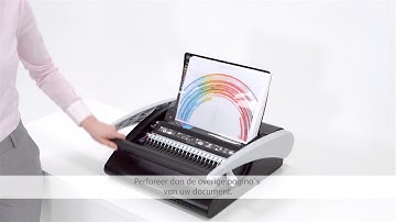 GBC - Hoe werkt inbinden met een CombBind bindmachine? - Instructie video (NL)