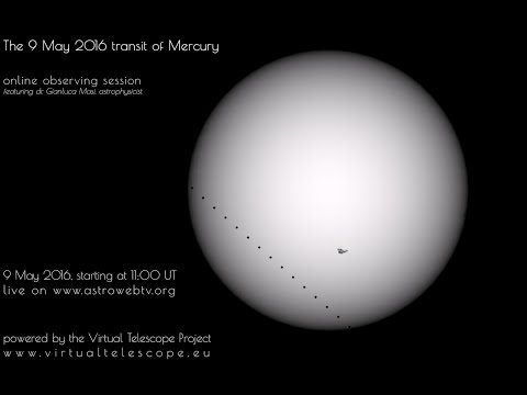 9 May 2016 transit of Mercury : online observing session
