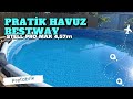 Pratik Havuz - Aile Boyu Bestway Prefabrik Yüzme Havuzu / Kutu Açılış ve Kurulum Aşaması