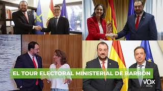 El tour electoral ministerial del presidente de Asturias, Adrián Barbón.