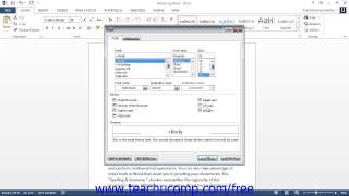 Word 2013 Tutorial The Font Dialog Box Microsoft Training Lesson 5.2