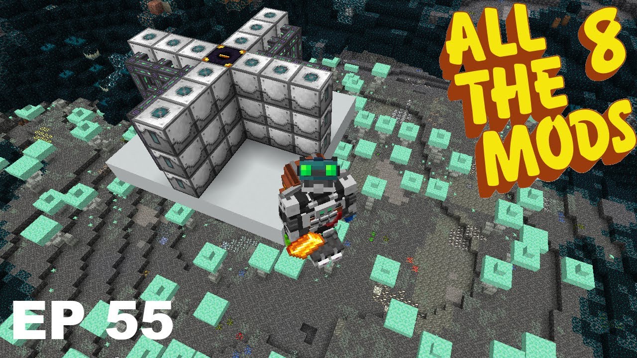 Atm 8 episode 55 ore laser for all the all the modium ores youtube