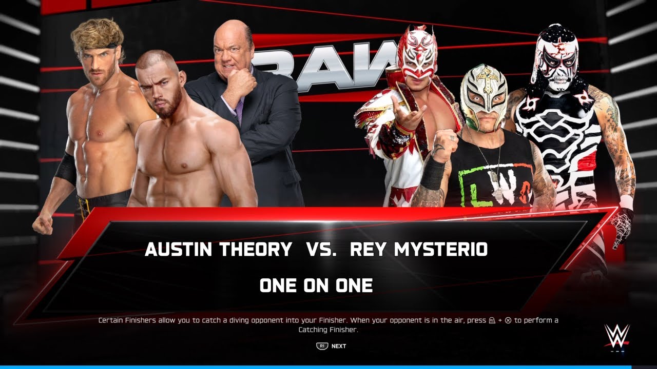 RAW 2026-01-26 : Rey Mysterio vs. Austin Theory - YouTube