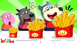 Big Food Vs Small Food Adventure - Wolfoo Learns Needs And Wants For Kids Wolfoo Channel