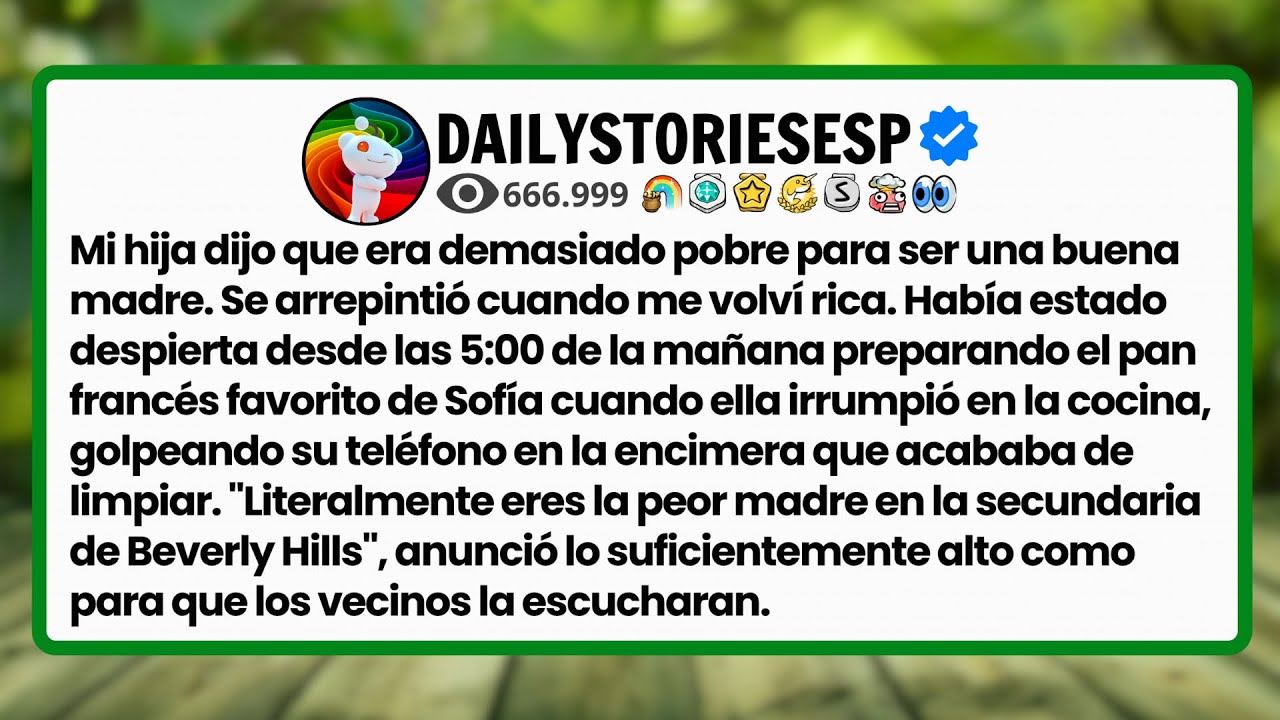 [HISTORIA COMPLETA] Mi hija dijo que era demasiado pobre para ser una buena madre. Se arrepintió....