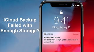 Fix iCloud Backup Failed with Enough Storage