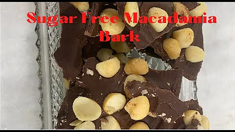 Sugar Free Macadamia Chocolate Bark