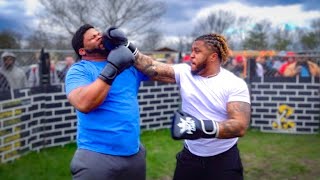 HEAVYWEIGHTS TRADE BOMBS IN EPIC YARD BOXING MATCH 🥊🔥