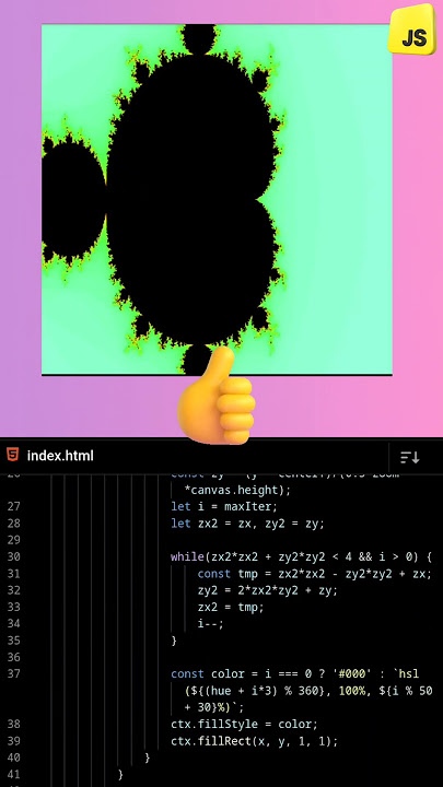 💡 Hypnotic Fractal Zoom Animation using JavaScript | Mind-Bending Visuals! | DevZiaul #shorts