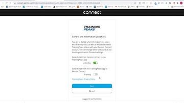 Connect Garmin Connect to Training Peaks
