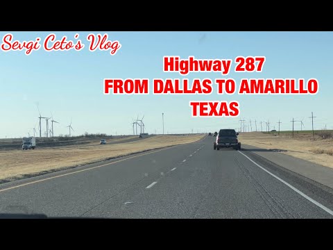 ROAD TRIP 2023 HIGHWAY 287 FROM DALLAS TO AMARILLO, TEXAS | JALUR LUAR KOTA @SevgiCetosVlogUSA