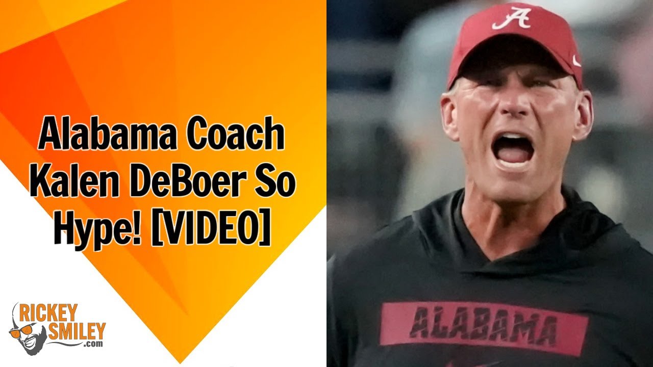 Alabama Coach Kalen DeBoer So Hype! Alabama Coach Kalen DeBoer So Hype!