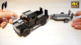 How to Build a Pickup Truck with Trailer (MOC - 4K)