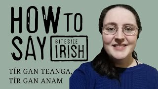 How to say an Irish historical motto in Irish