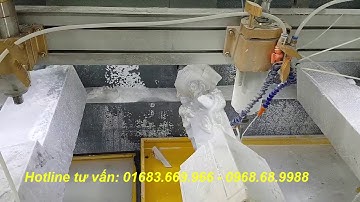 Bán máy khắc cnc giá rẻ, chuyên đục hàng đá 4d xoay tròn