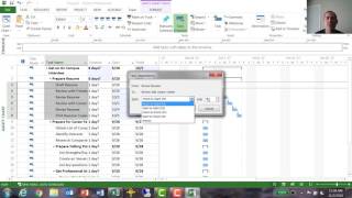 Using Project to Create a Gantt Chart