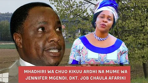 TANZIA: Mume wa Jennifer Mgendi mhadhiri chuo kikuu  dkt. JOB CHAULA AFARIKI DUNIA -