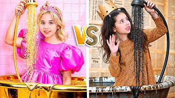 Rich Princess vs Broke Princess Cardboard Makeover