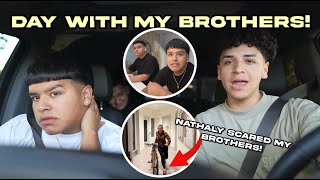 MY YOUNGER BROTHERS STAYED THE NIGHT AT MY HOUSE | My girlfriend wasn't too happy...