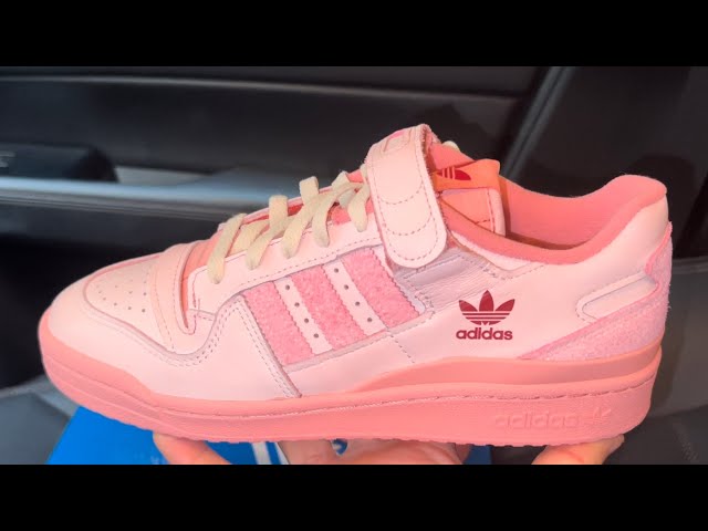 Adidas Forum 84 Low Pink Shoes - YouTube