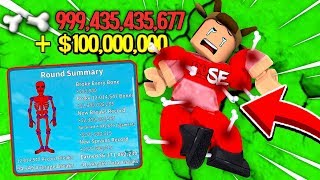 I BROKE ALL MY BONES FOR $100,000,000 in ROBLOX!