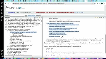 SAP SYBASE ASE Roles