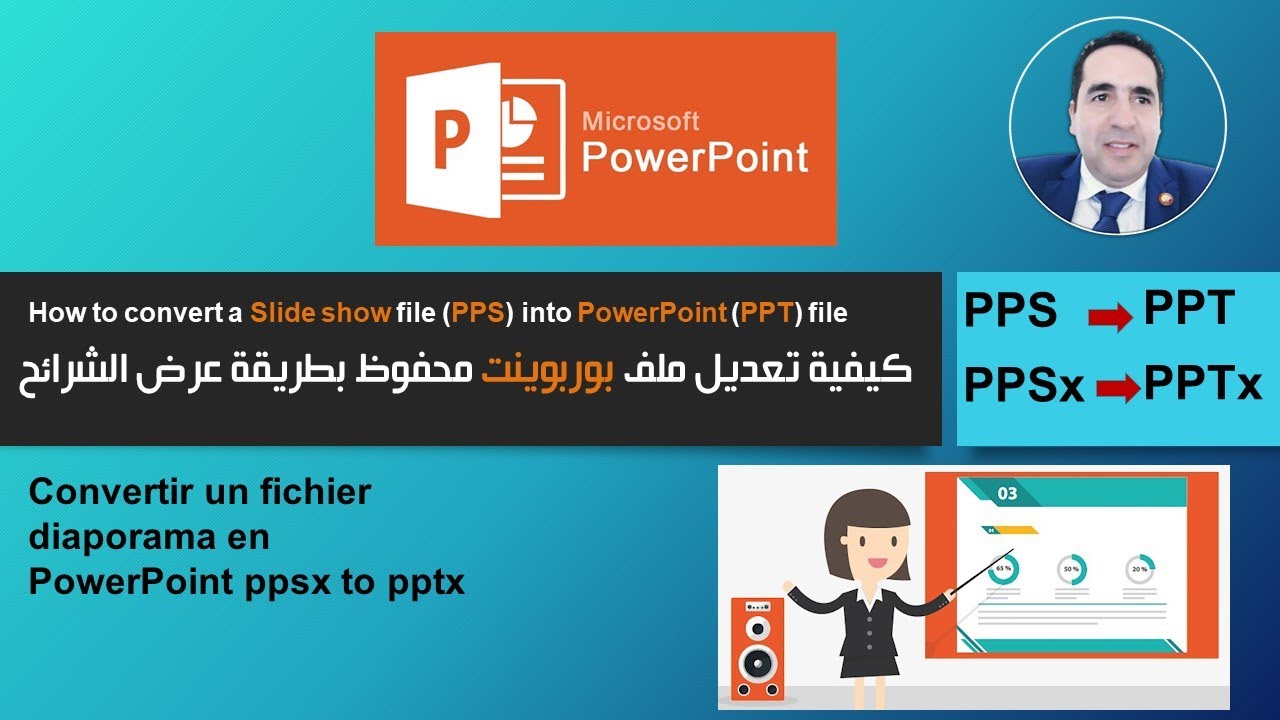 how to convert powerpoint slideshow to powerpoint presentation