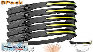 Sensor Headlamp LED Head Flashlight Rechargeable Headlight Head Torch Built-in Battery 5 Review