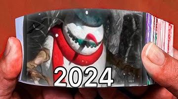 Evolution Of Evil Snowman Flipbook Animation