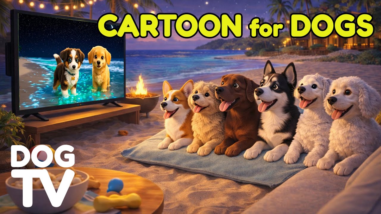 Cartoons for Dogs to Watch: Calm Anxiety & Boredom While Home Alone | Dog TV