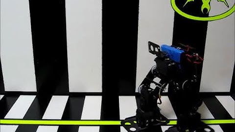 6 Servo biped robot - Turning (work in progress)