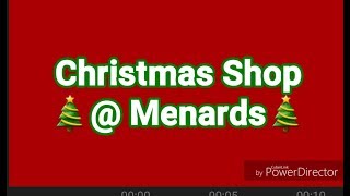 Christmas Shop @ Menards