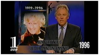 Doctor Who: Jon Pertwee's Death Announcements (1996) - BBC 1