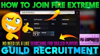 Fire fire guild recruitment | malayali guild | 1 million glory guild | only few rules | fs gaming