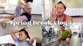 SPRING BREAK VLOG | real & raw, parenting, cleaning up, staying at home + more!