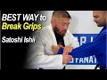 The best way to break grips in jiu jitsu  standing with satoshi ishii bjjwhitebelt bjjtraiining